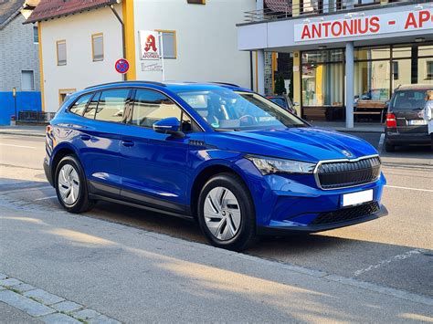 skoda enyaq energy blue.